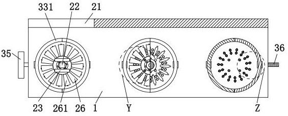 A motor stator stamping processing machine