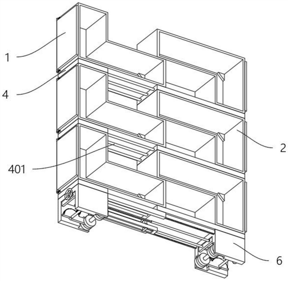 Combined partition frame for interior design