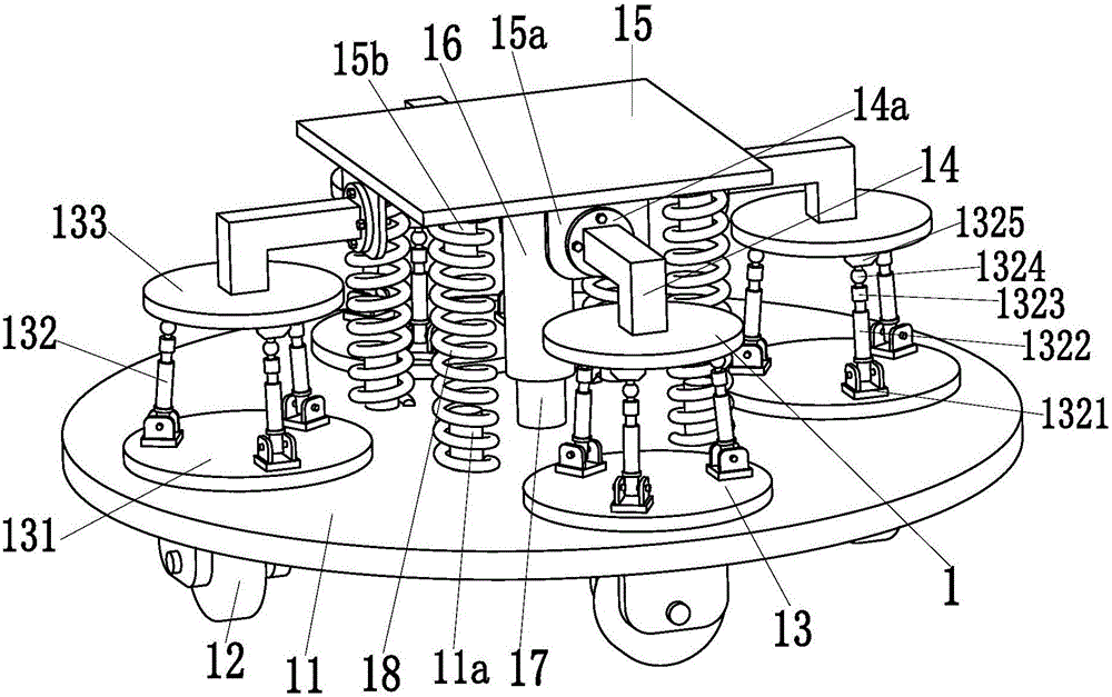 A rigid support type construction environmental protection robot