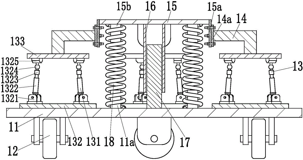 A rigid support type construction environmental protection robot