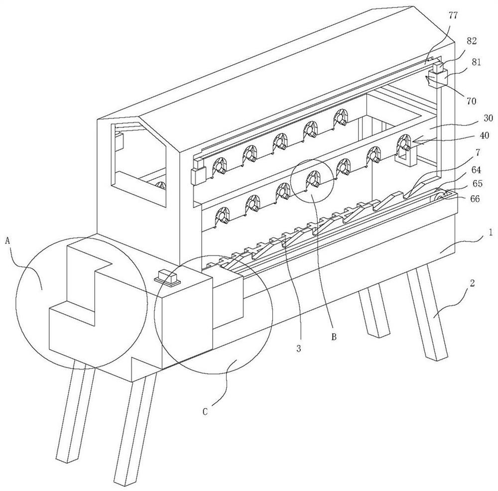 An outdoor automatic barbecue