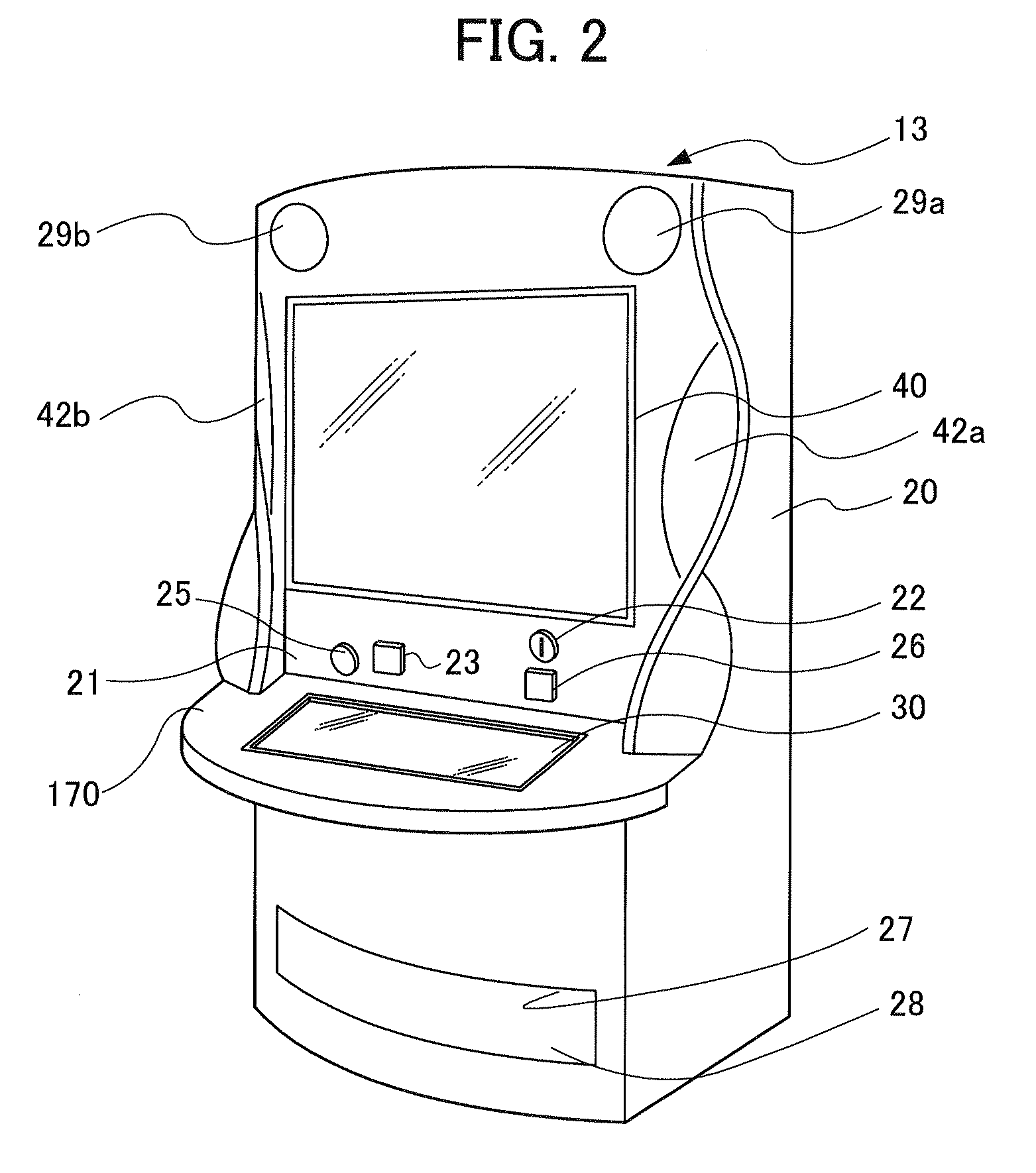 Gaming machine with a plurality of touch panels as an input device