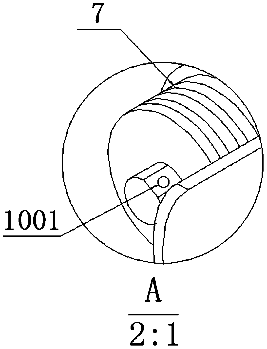 A kind of impurity removal device for sewage treatment