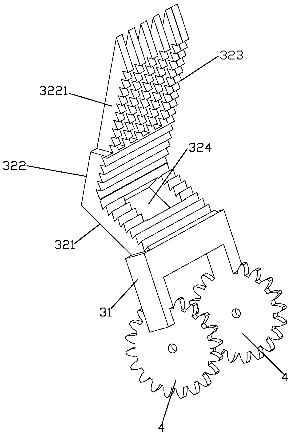 Mechanical gripper mechanism for transfer robot