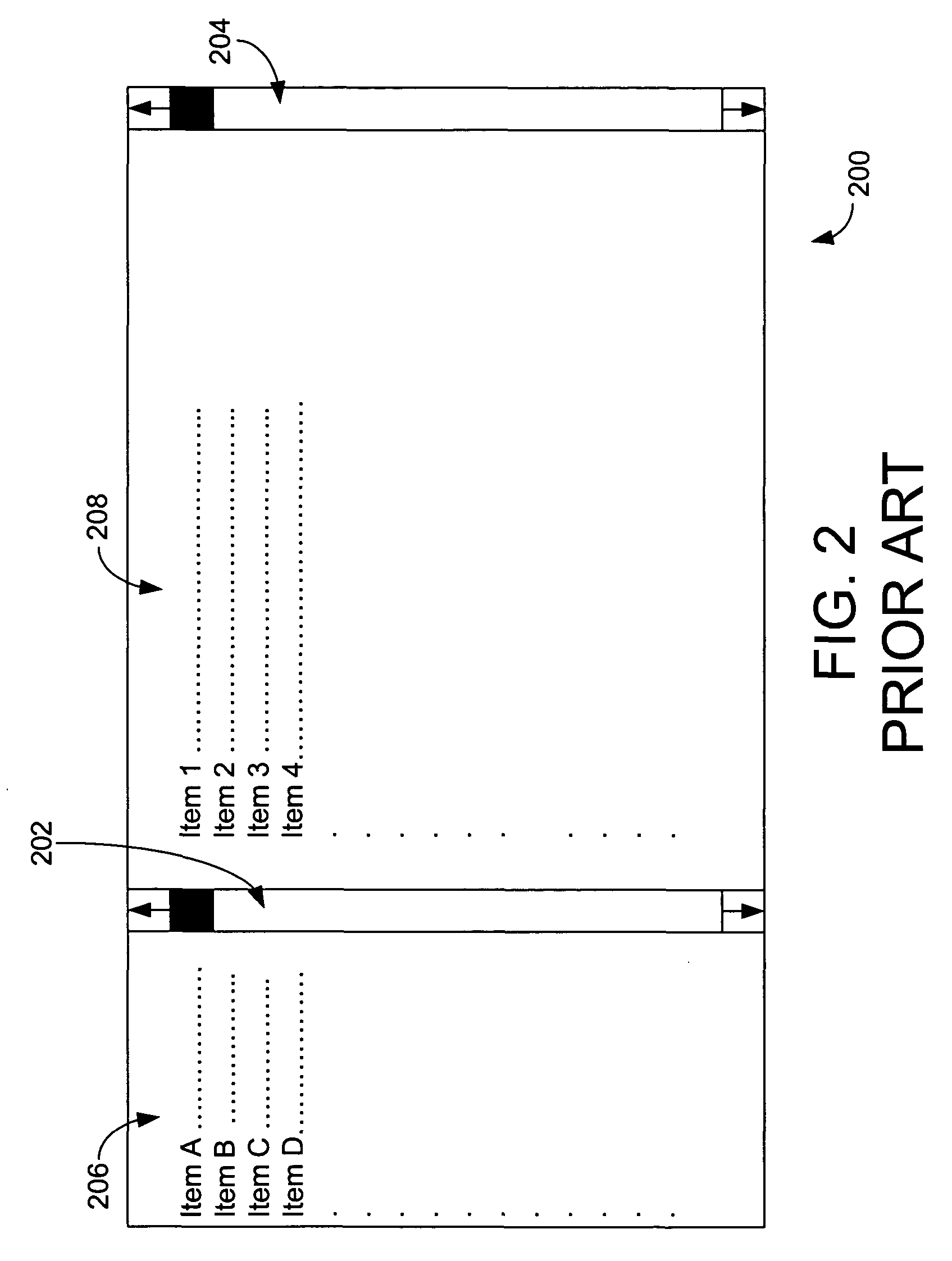 System and method for navigation of content in multiple display regions