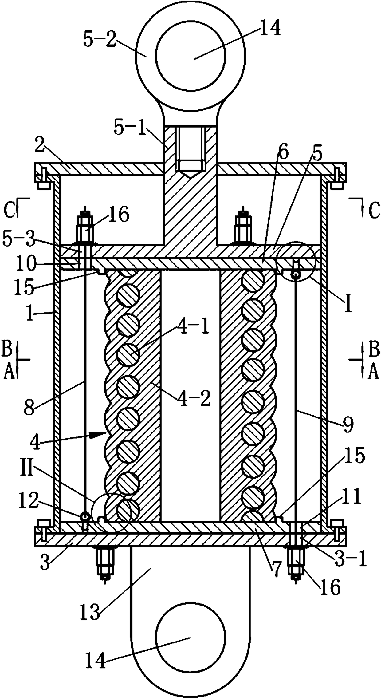 A Composite Spring Damper with Adjustable Early Stiffness