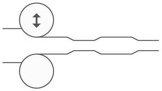 A two-pass rolling method for variable thickness strip rolling