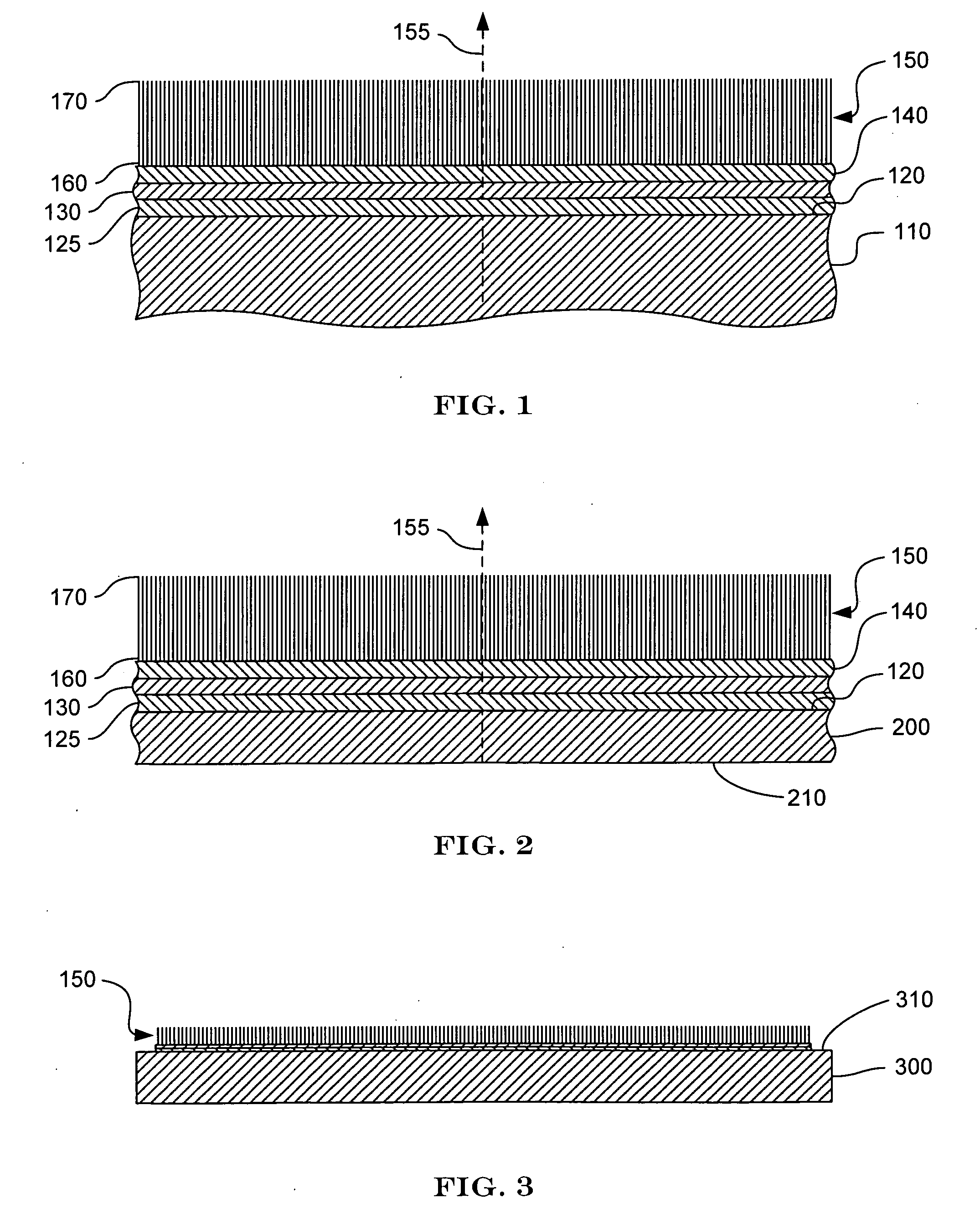 Methods for forming carbon nanotube thermal pads