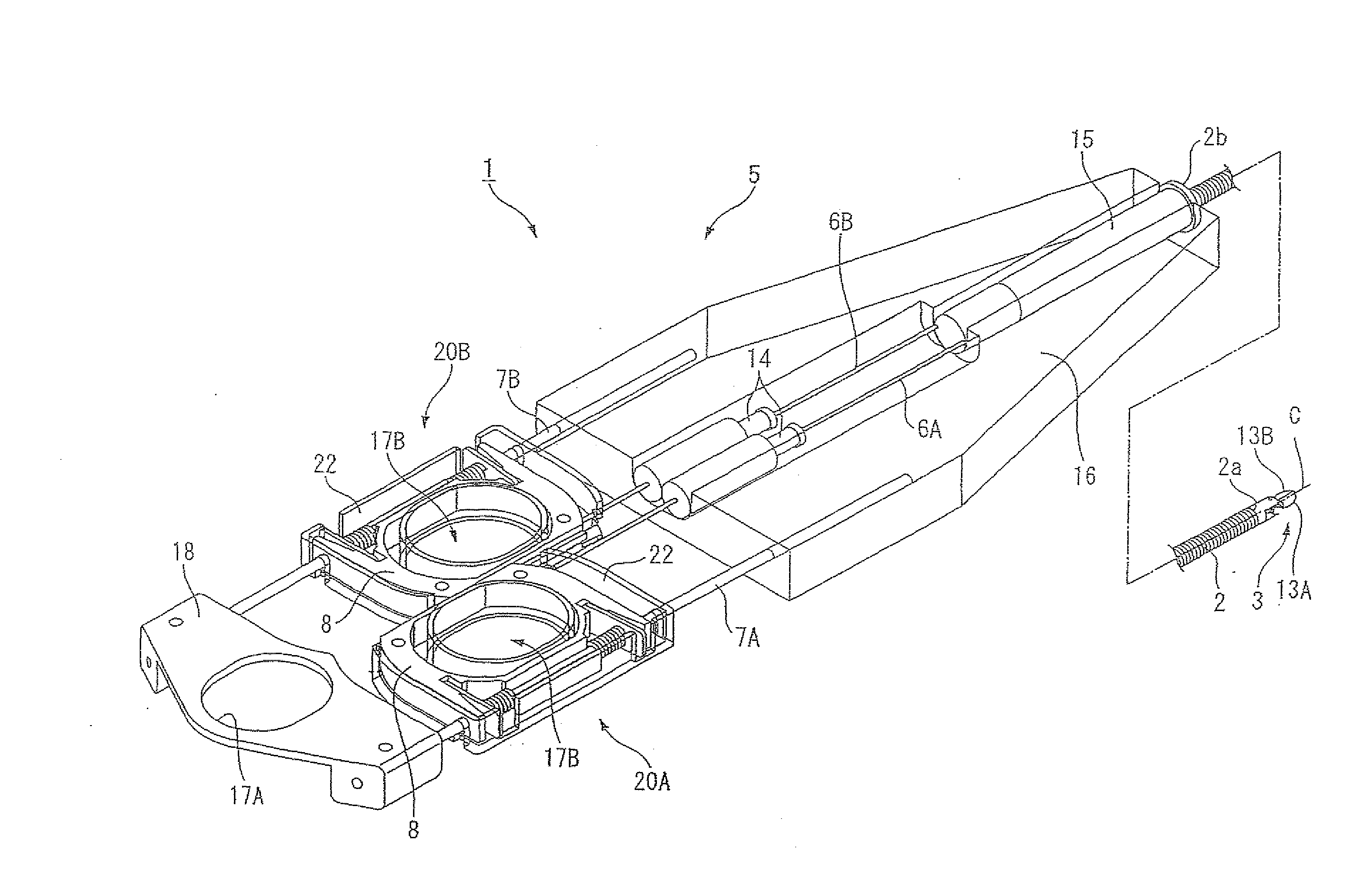 Medical intervention instrument