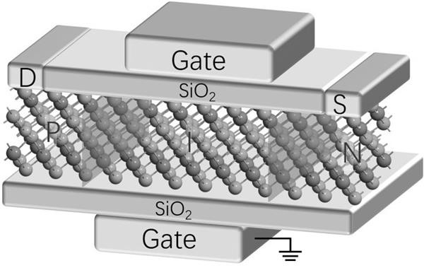 Nanoscale field effect transistor based on MnBi2Te4 single layer