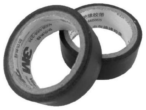 Composite rubber film used for complex shape surface multi-pas laser shock reinforcement