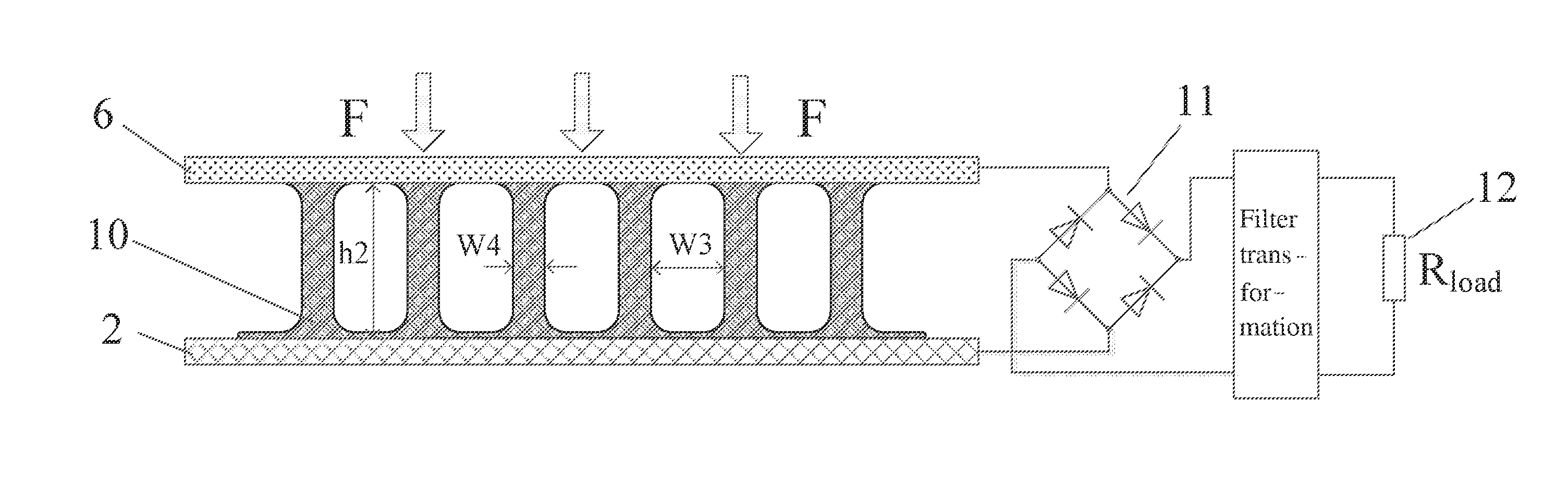 Method for manufacturing energy harvester comprising piezoelectric polymer microstructure array