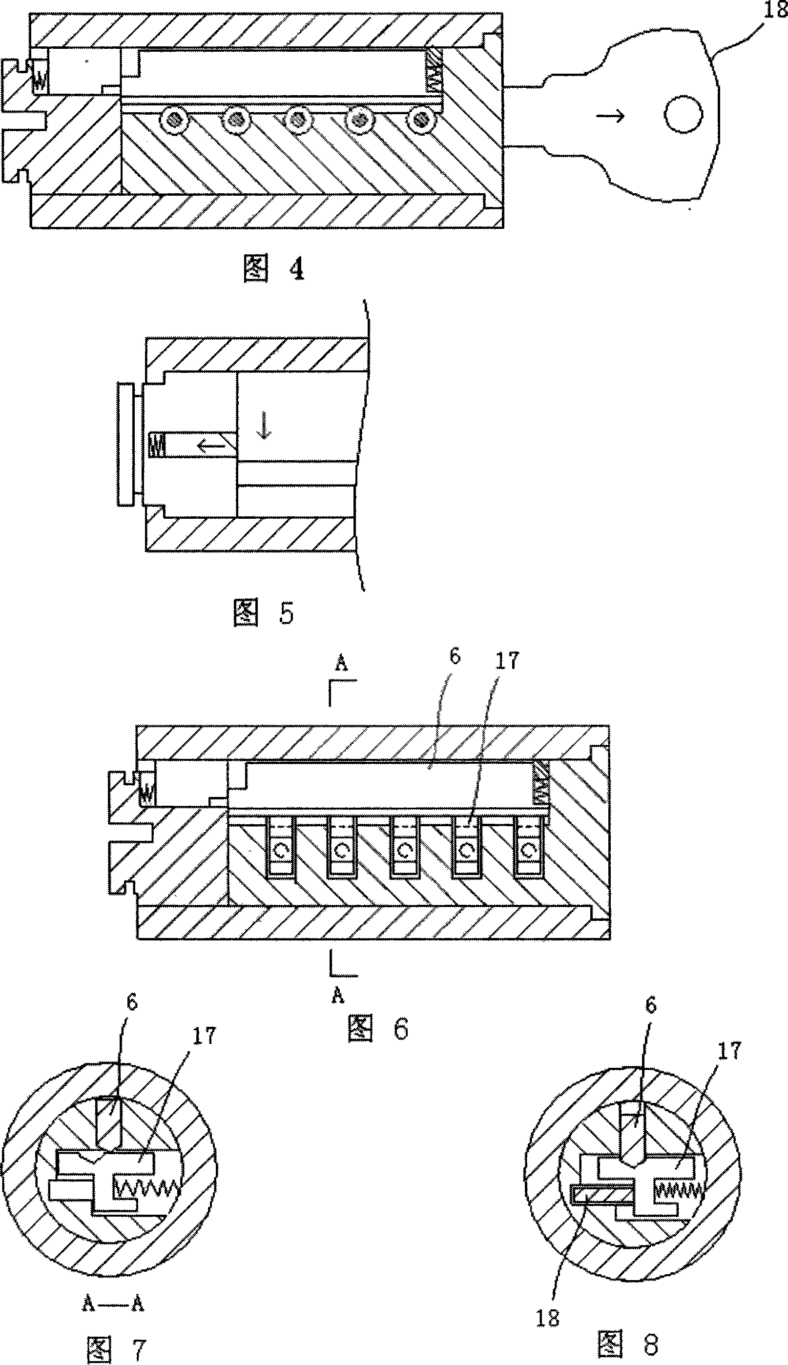 Clutch structure of lock pin capable of idling and its lock head
