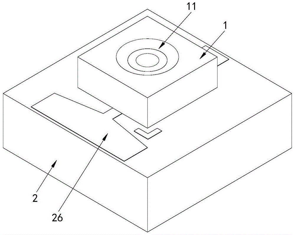 High-speed ingaas photodetector chip flip-chip integration structure and manufacturing method