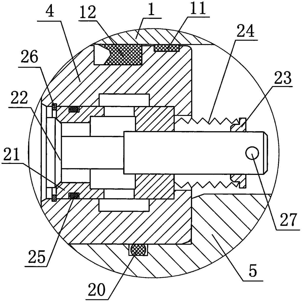 Hydraulic abdomen lifting oil cylinder