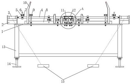 Workbench with upper bracket of pneumatic automatic welding belt machine