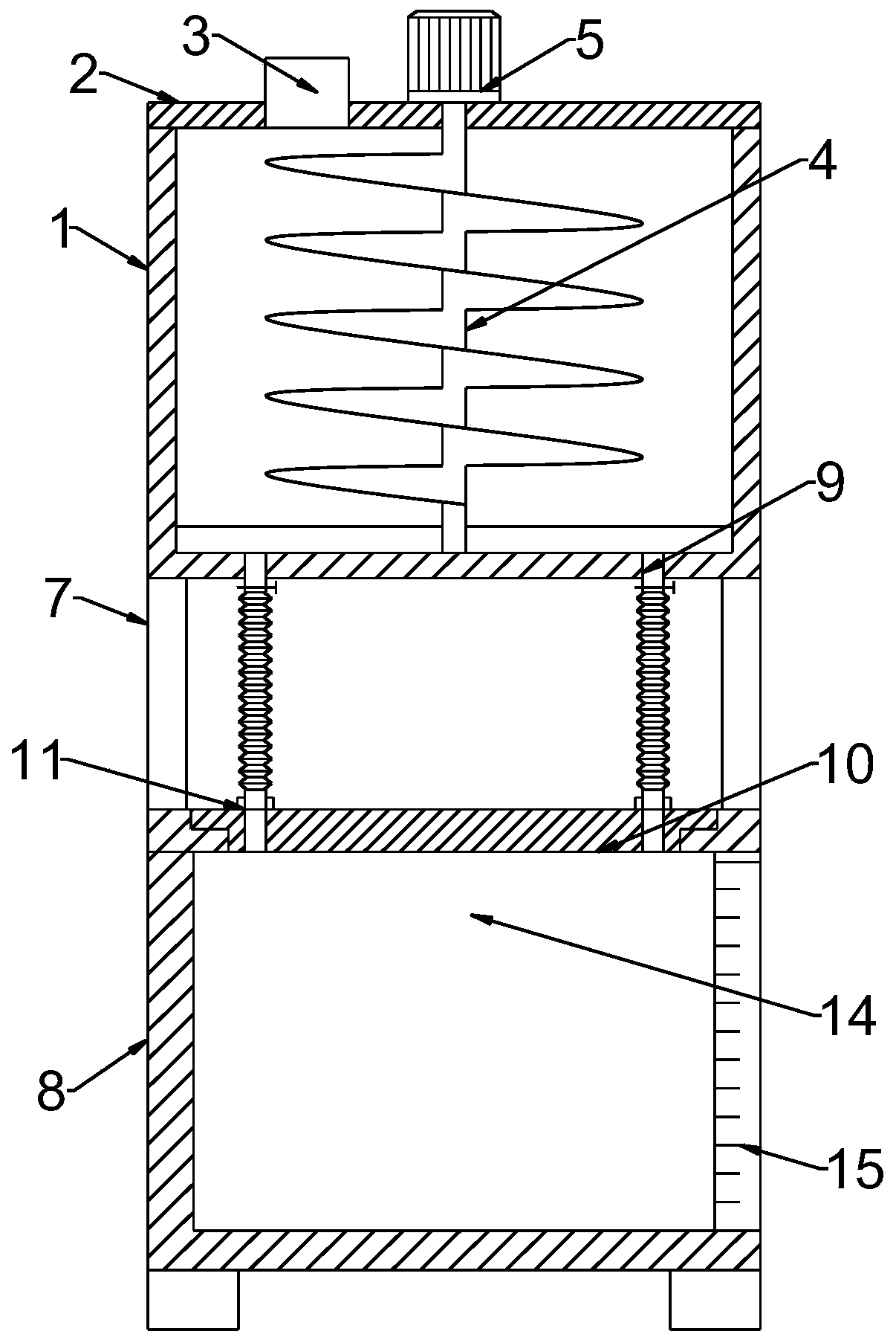 Easy-to-separate extraction device