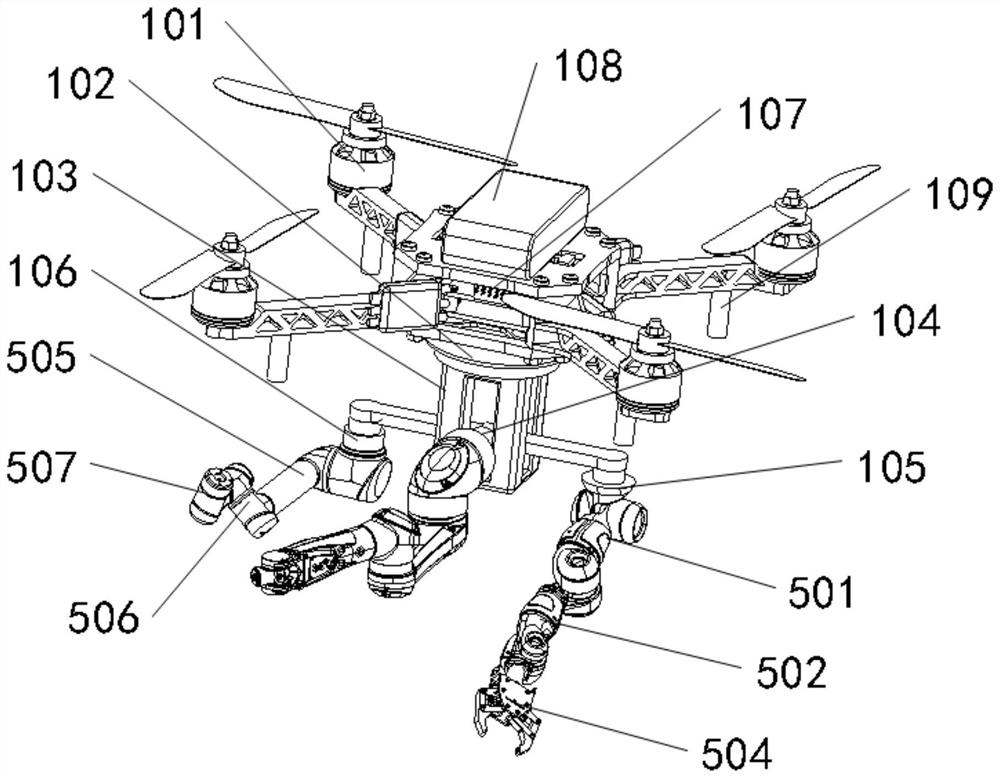 Tobacco topping and bud inhibition integrated system based on unmanned aerial vehicle