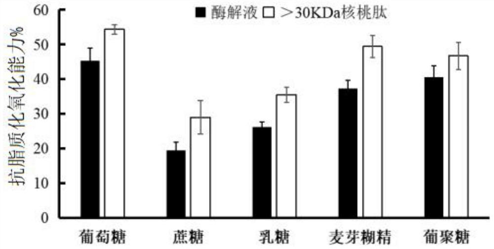 Method for improving utilization rate of walnut meal protein