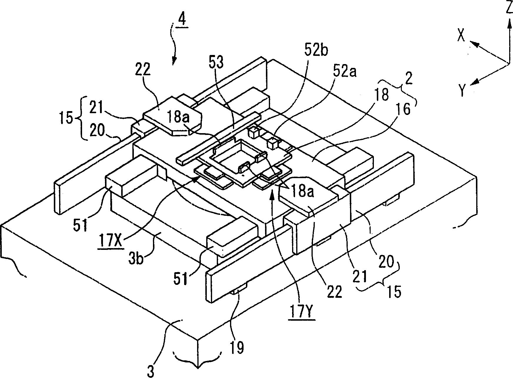 Bearing appts. its mfg. method, bearing table appts, and exposure appts.