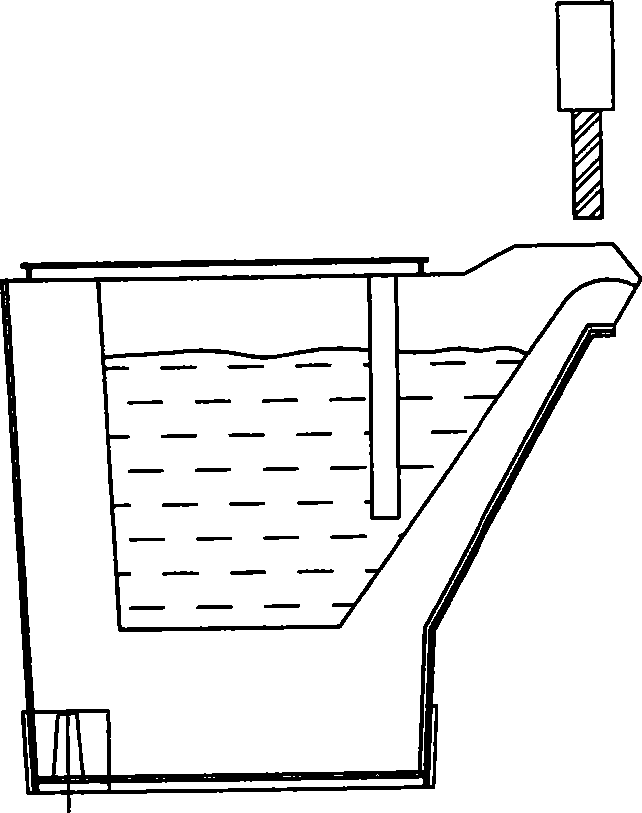 Pouring ladle with controlling mechanism of iron water flow