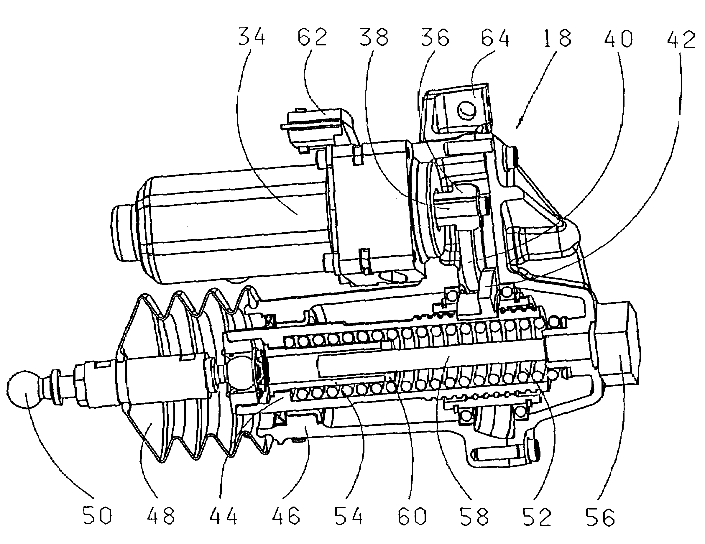 Actuating device for a clutch