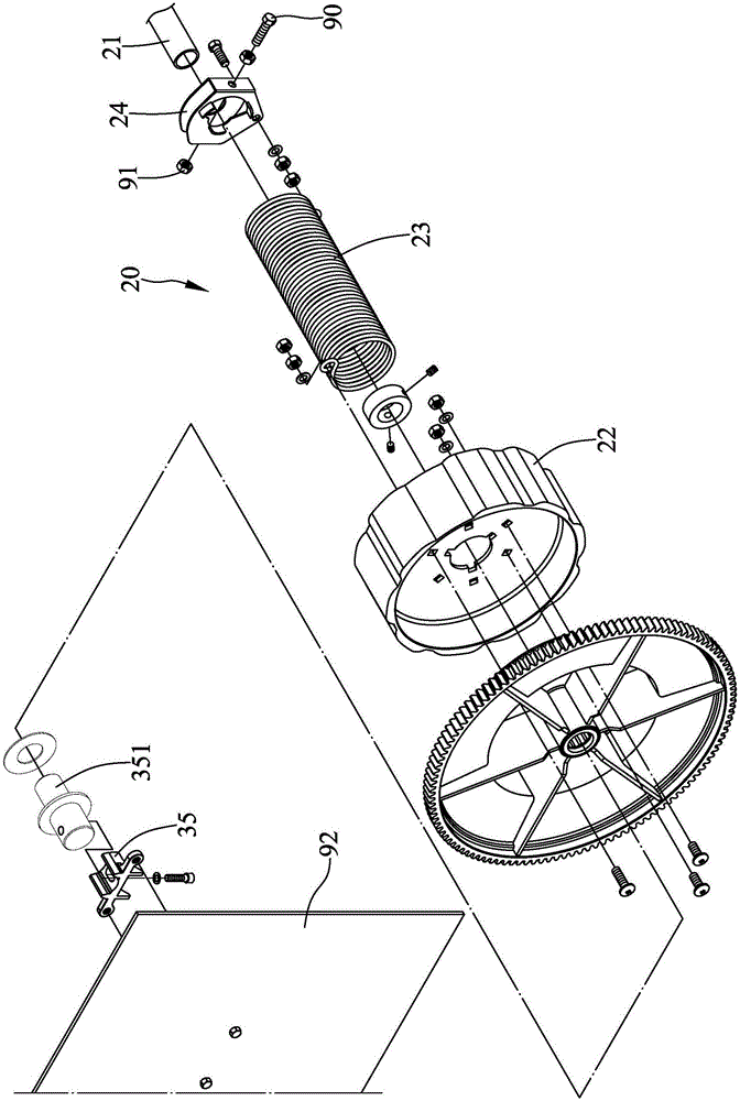 Rolling door with adjustable spring torque