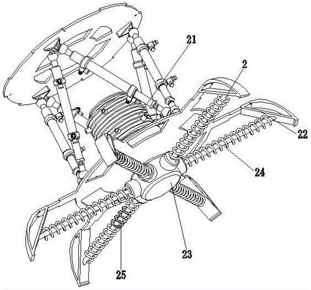 Multi-rotor aircraft based on Stewart six-freedom-degree parallel mechanism