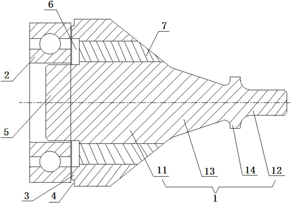 Assembly tool of engine flywheel bearing and protecting method of assembly tool