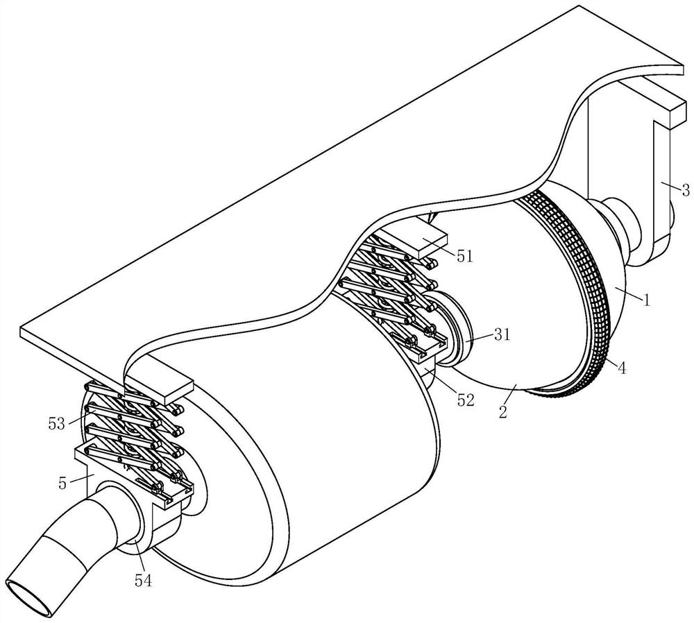 Automobile exhaust pipe suspension damping device