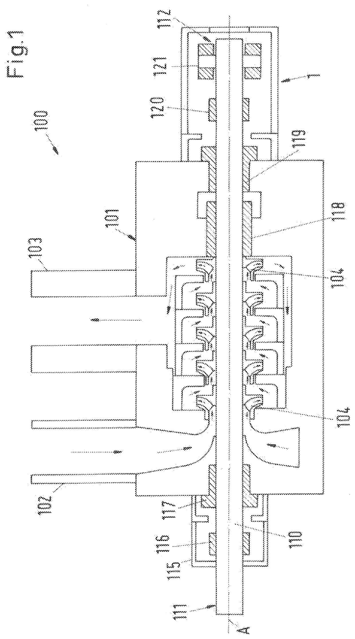 Bearing housing for a flow machine and a flow  machine with a bearing housing