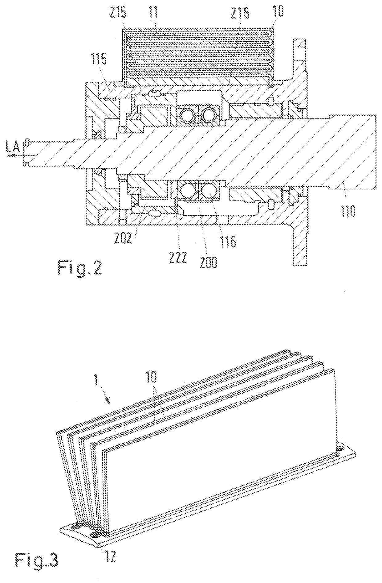 Bearing housing for a flow machine and a flow  machine with a bearing housing