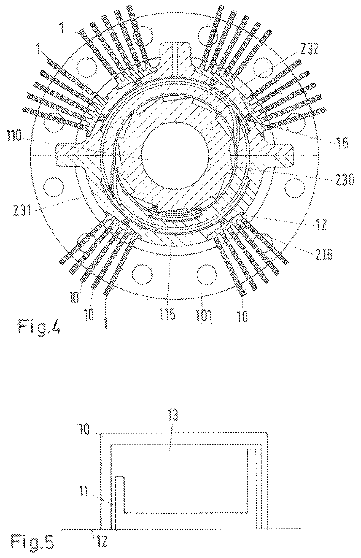 Bearing housing for a flow machine and a flow  machine with a bearing housing