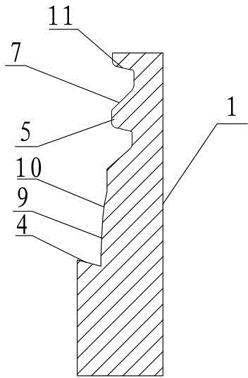Sealing connecting structure of casing of gas well