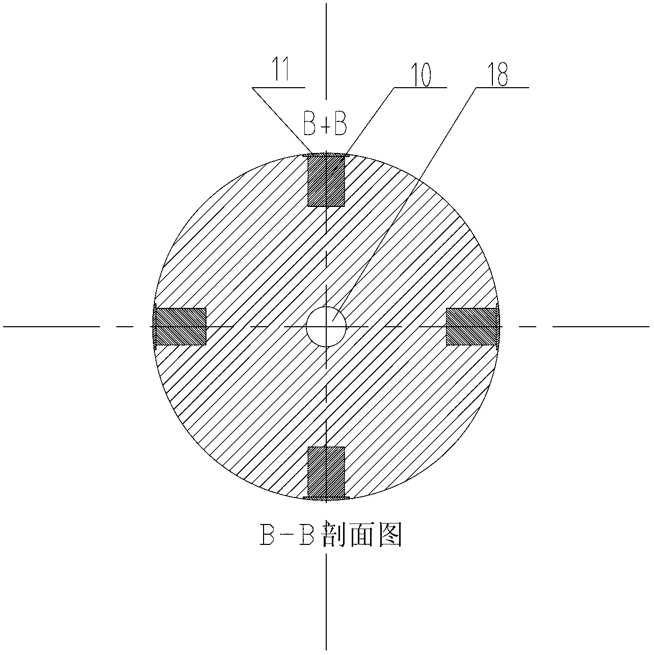 Deep hole processing online detection and correction device
