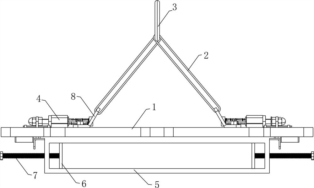 Hanging tooling for bridge fittings and using method thereof