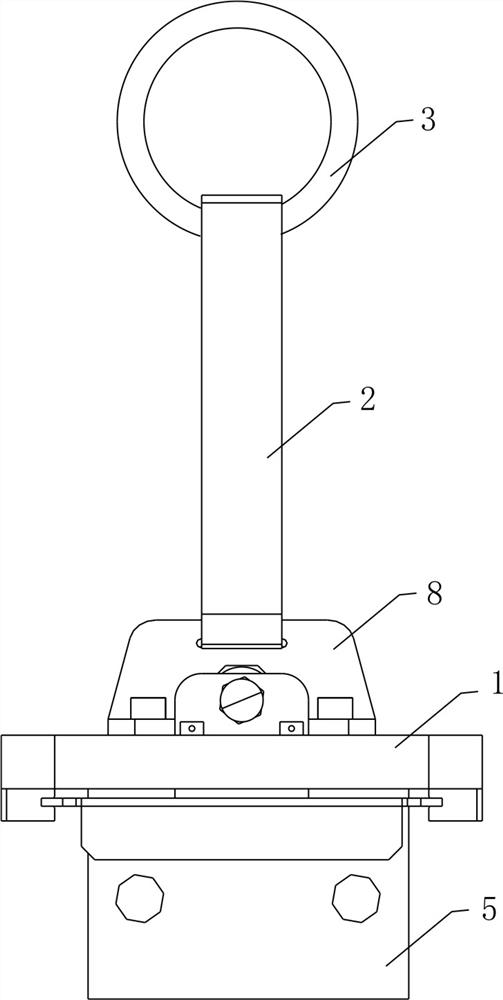 Hanging tooling for bridge fittings and using method thereof