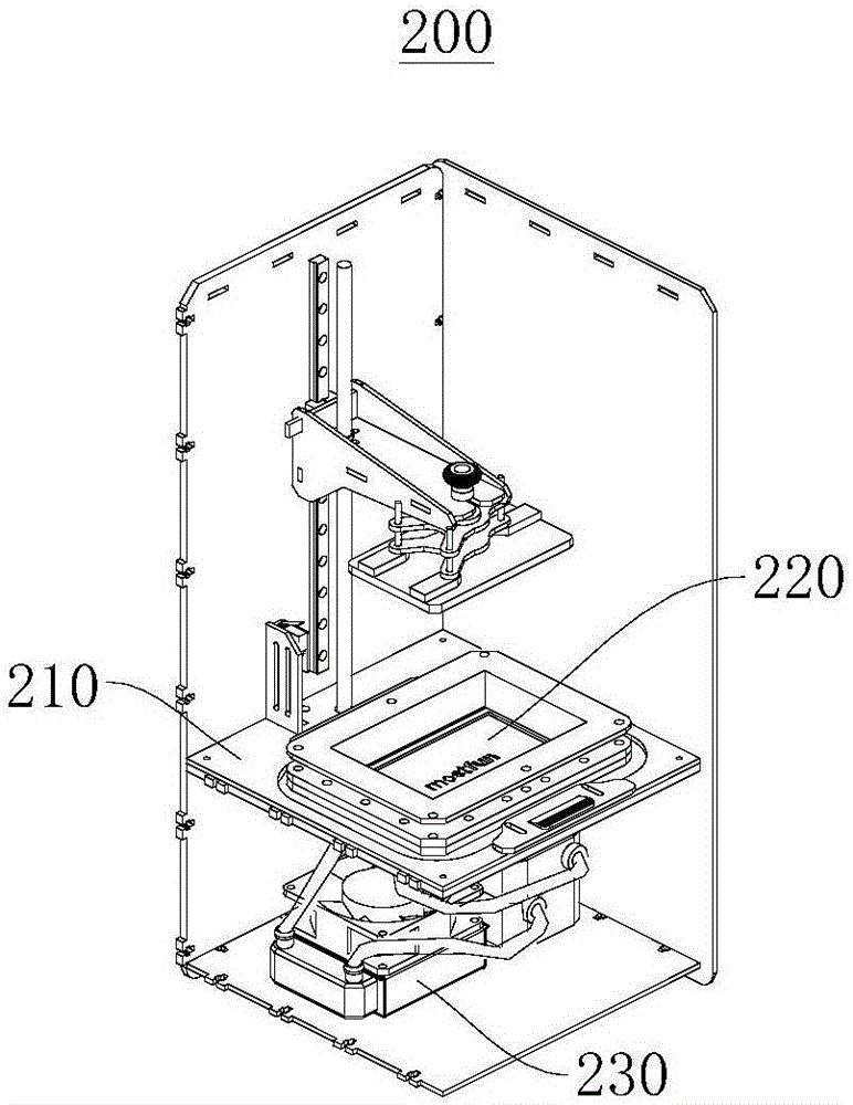 Light source component and 3D (three-dimensional) printer