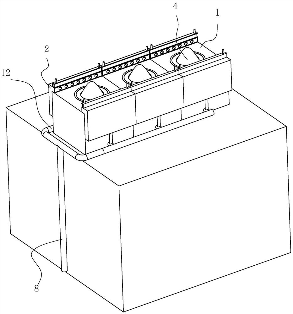 A rainwater collection system for high-rise building fire protection