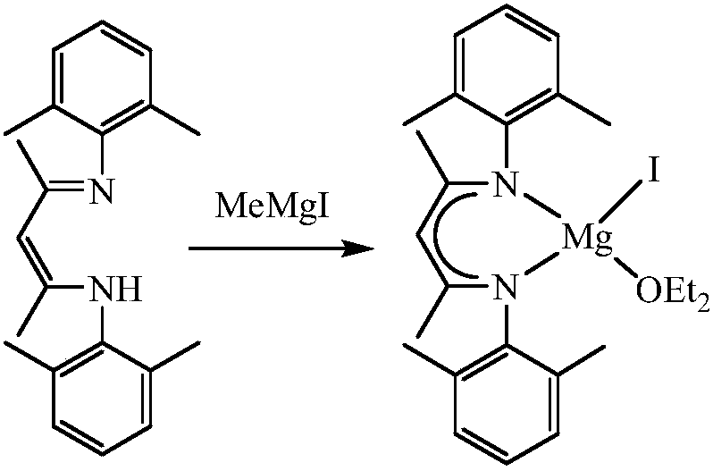 Beta-diimide monovalent magnesium compound, preparation method thereof and application of beta-diimide monovalent magnesium compound in hydroboration of aldehyde or ketone