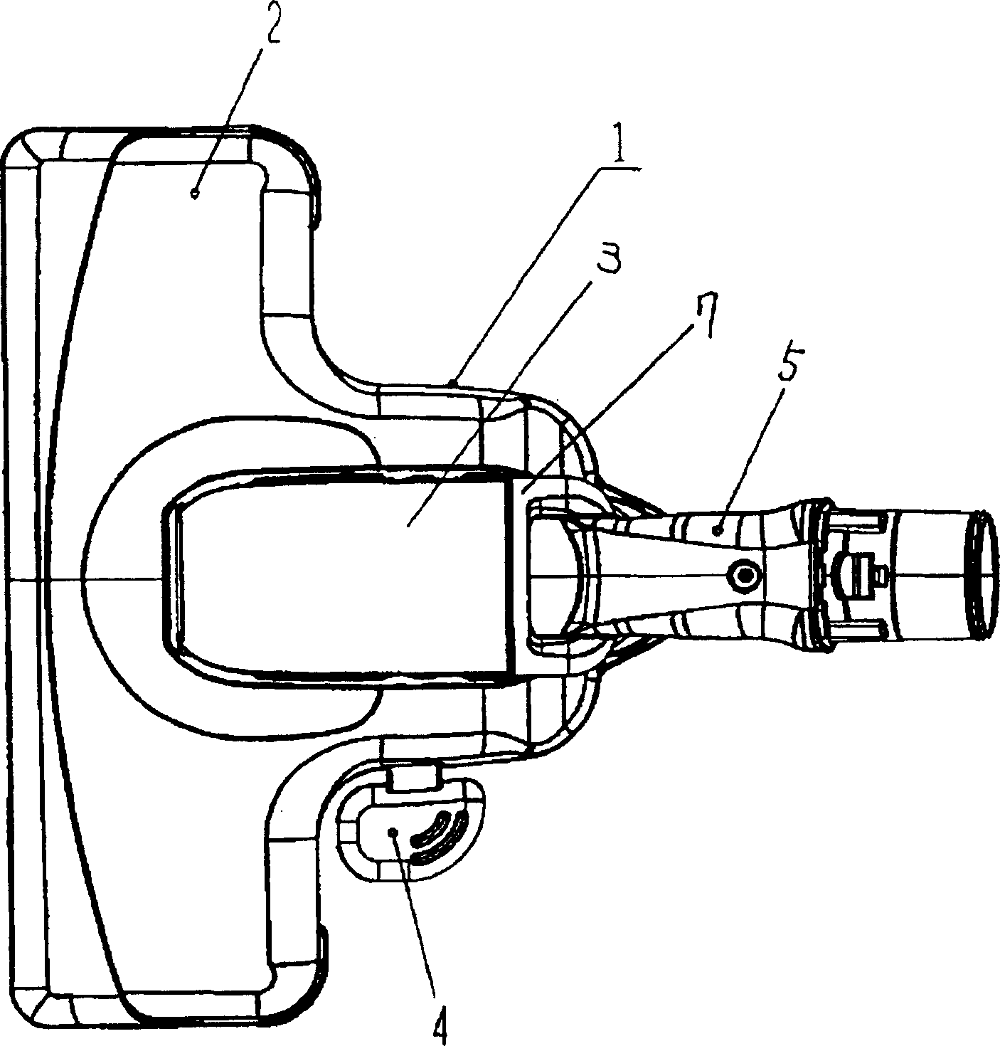 Electric vacuum cleaner head and electric vacuum cleaner using same