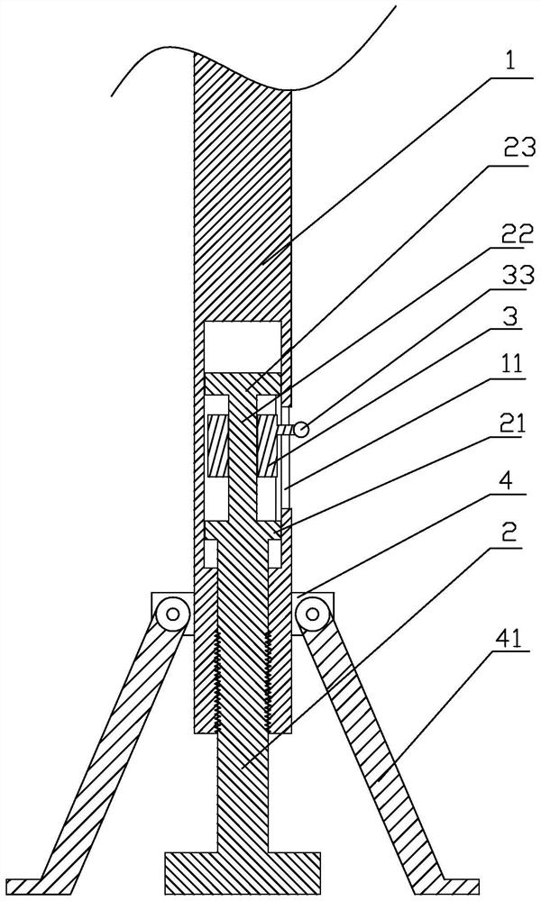 Post-cast strip independent support convenient to disassemble