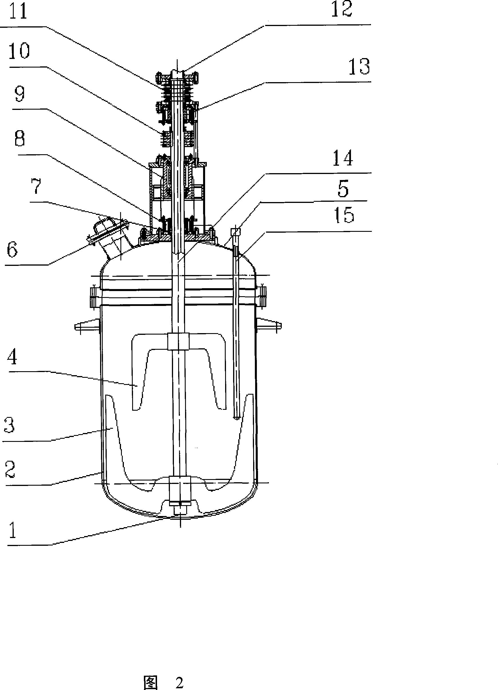 Reaction device for interesterification and polycondensation reaction