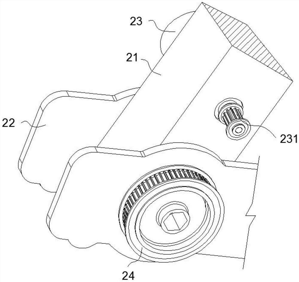 A clamping transport mechanism based on packaging cartons