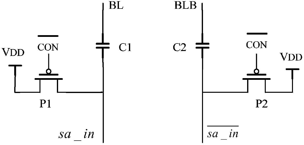 A sram bit line leakage current effect suppression circuit