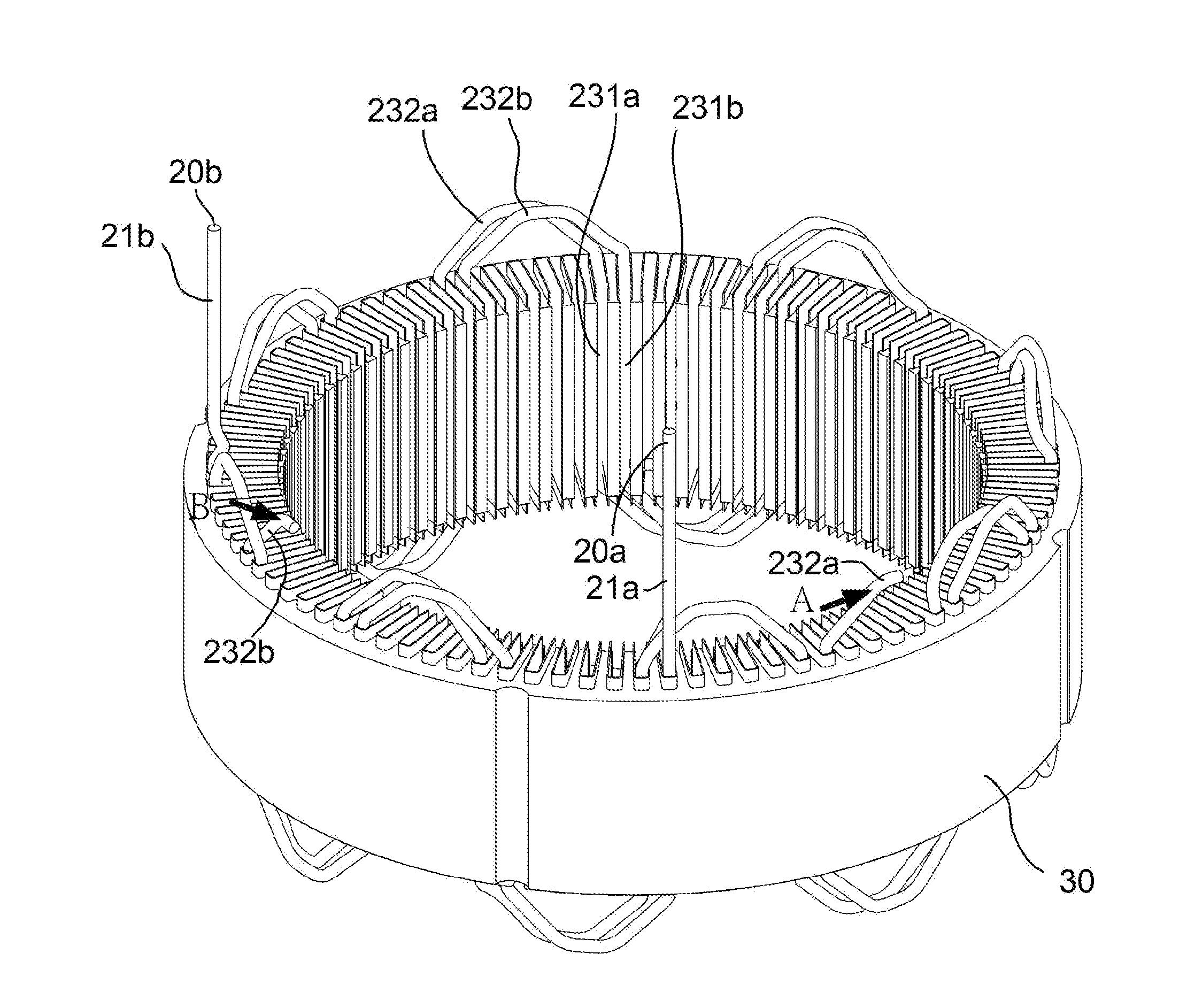 Method of Manufacturing Wound Stator for Alternating-Current Generator