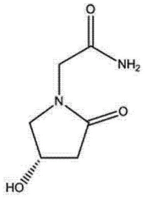 (S)-4-hydroxy-2-oxo-1-pyrrolidineacetamide injection and preparation method of (S)-4-hydroxyl-2oxo-1-pyrrolidineacetamide injection