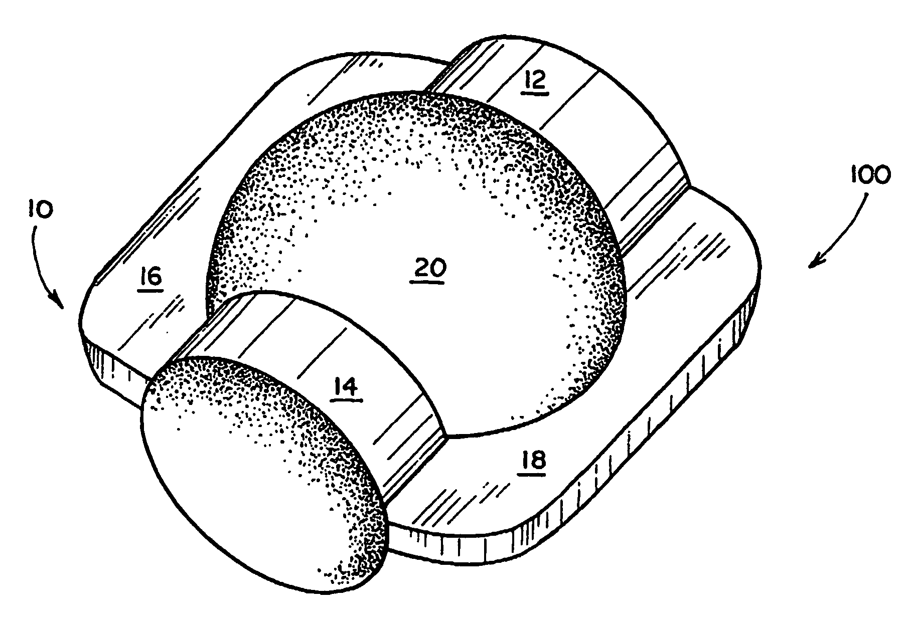Segmented ball/roller guide for a linear motion bearing
