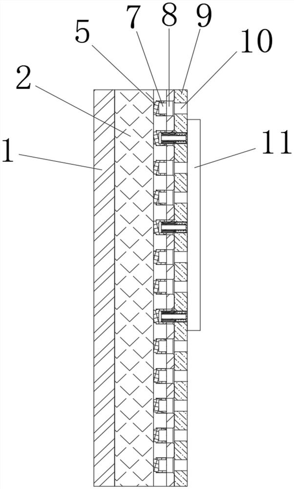 Installation-free freely-combined type light-emitting mark