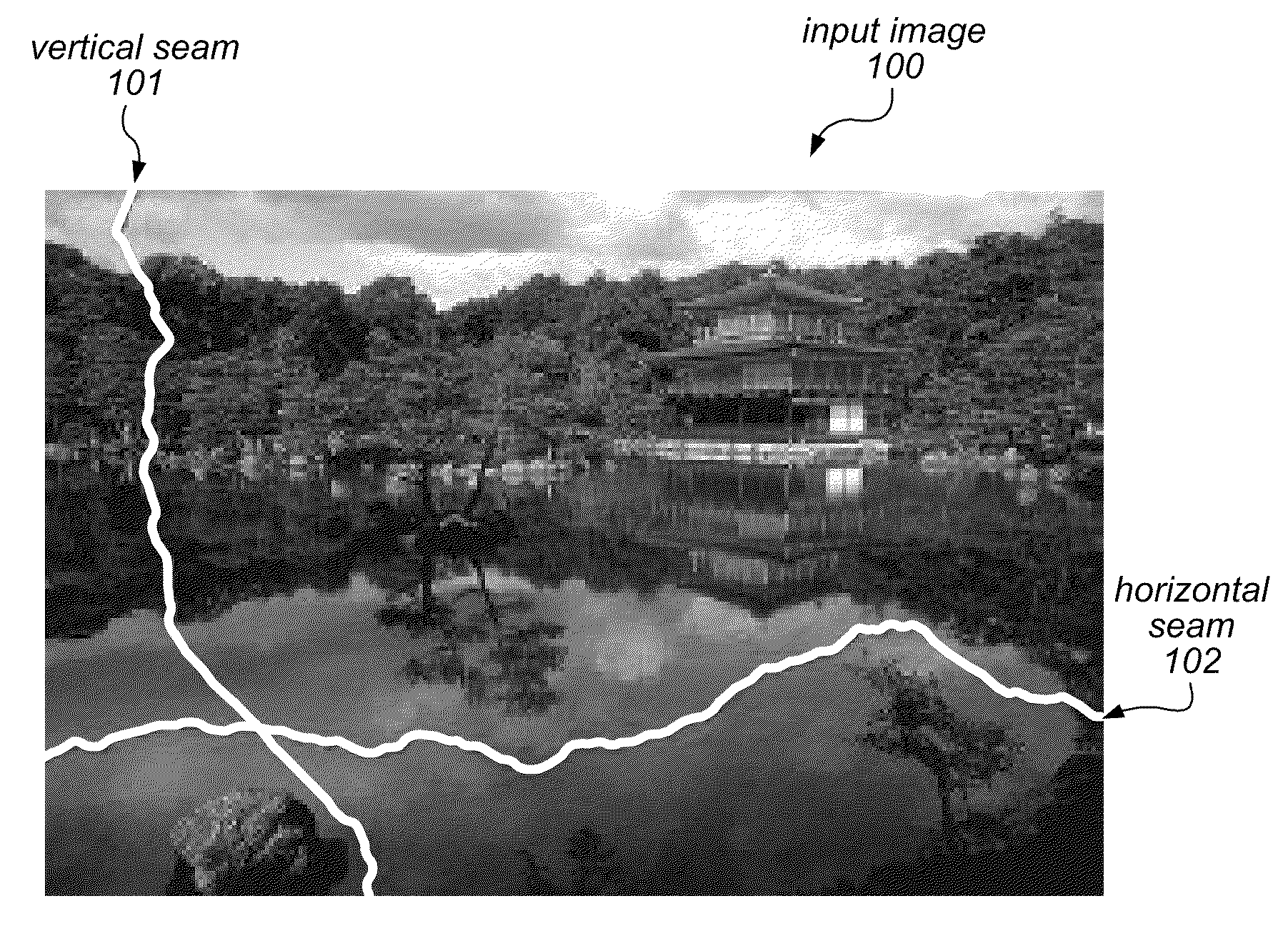System and Method for Content Aware Hybrid Cropping and Seam Carving of Images